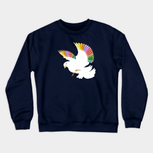 Peace Rainbow Dove Crewneck Sweatshirt